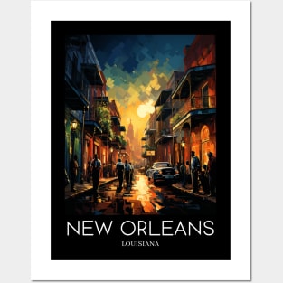 A Pop Art Travel Print of New Orleans - Louisiana - US Posters and Art